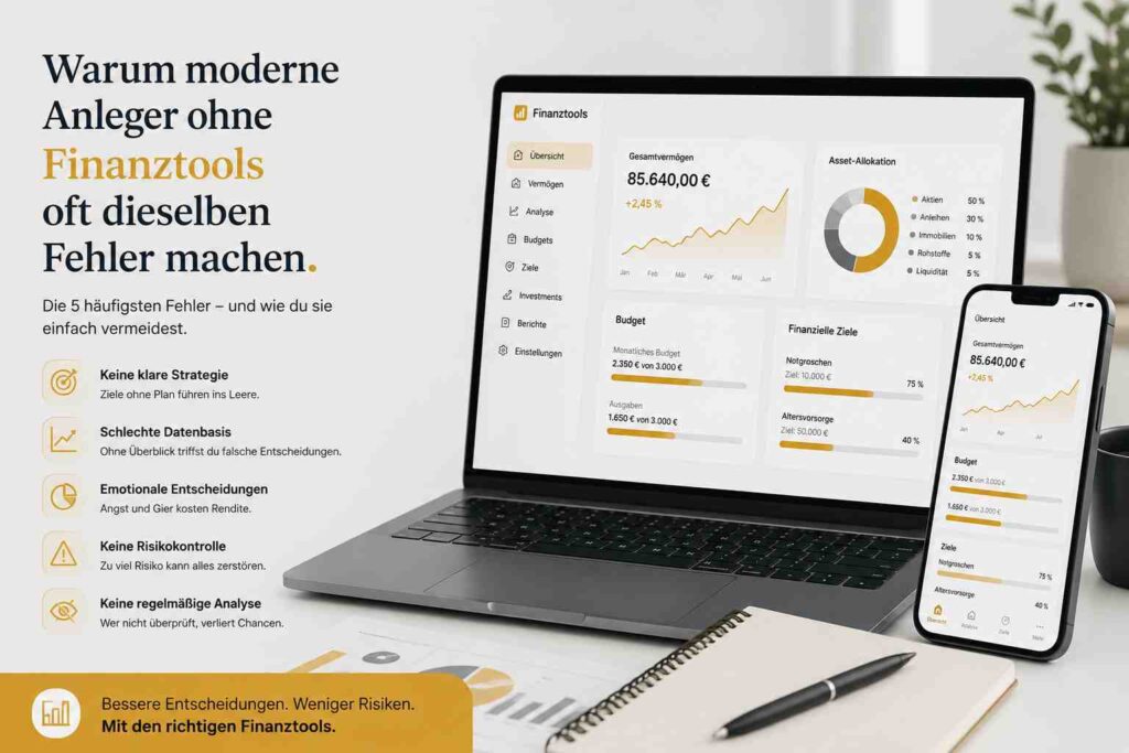 Anleger ohne Finanztools machen Fehler