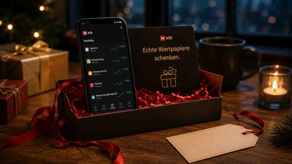 Aktien verschenken mit XTB So machst du echte Wertpapiere zum Geschenk Ablauf Grenzen und Steuer