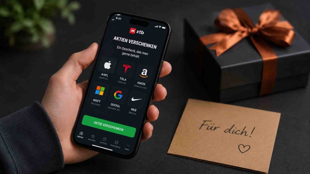 Aktien verschenken mit XTB: ein Geschenk, das man gerne behält