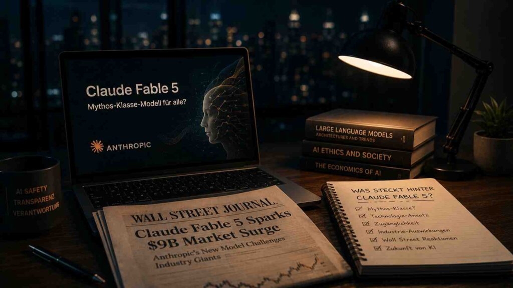 Anthropic bringt „Mythos"-Klasse-Modell für alle: Was hinter Claude Fable 5 und dem Wall-Street-Wirbel steckt