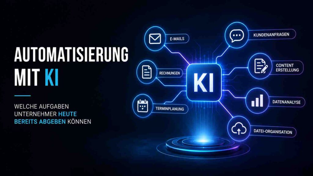 Automatisierung mit KI Welche Aufgaben Unternehmer heute bereits abgeben können