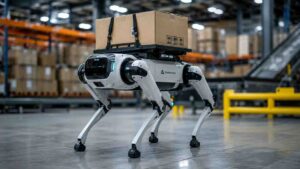 Autonome Logistikroboter Wenn Maschinen Pakete tragen und Prozesse steuern