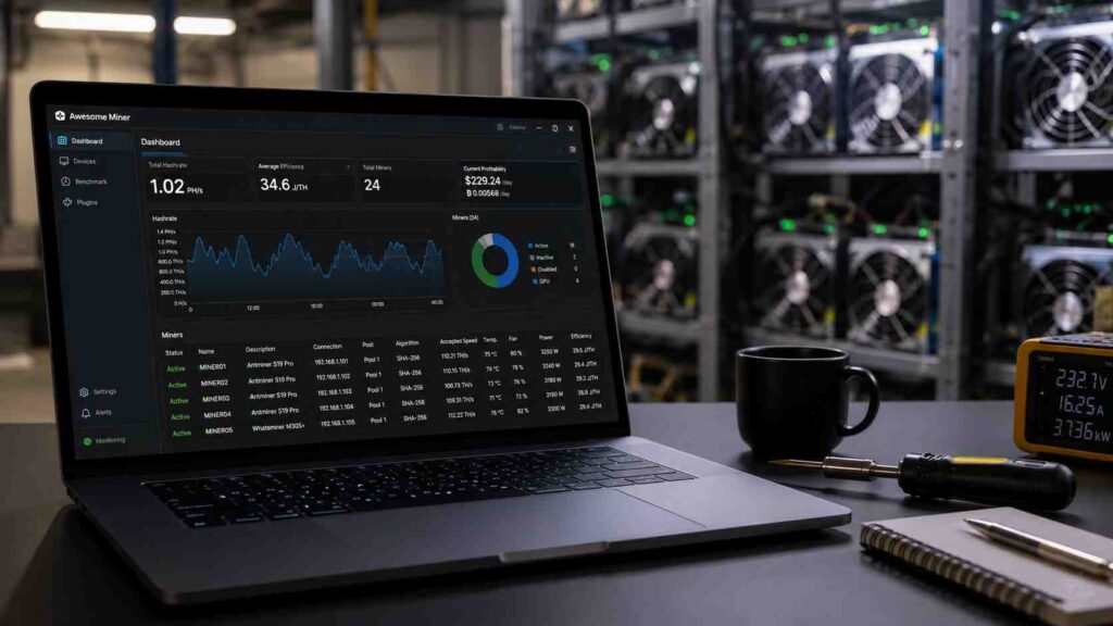 Awesome Miner Mining-Anlagen verwalten und überwachen Funktionen, Editionen und Grenzen