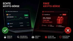 Betrügerische Krypto-Börsen erkennen woran du eine Fake-Plattform bemerkst
