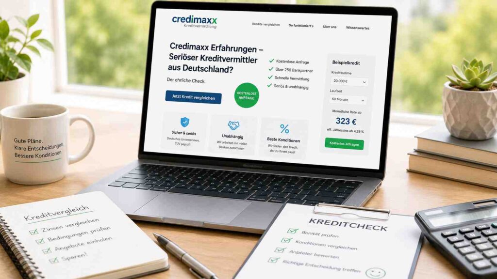 CrediMaxx Erfahrungen: seriöser Kreditvermittler aus Deutschland im ehrlichen Check