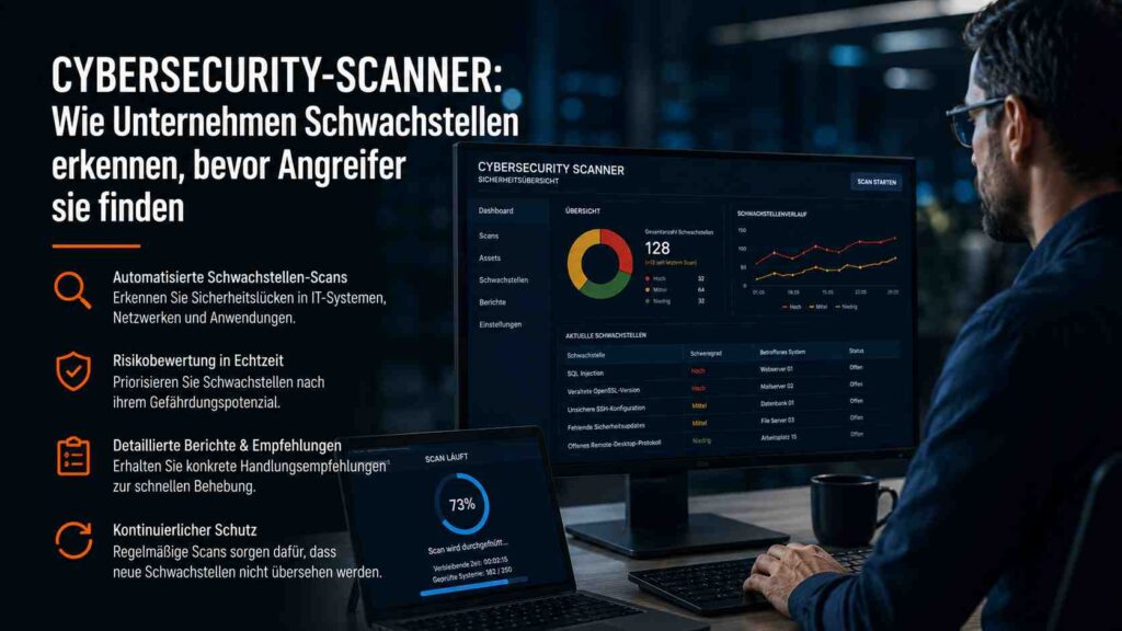 Cybersecurity-Scanner Wie Unternehmen Schwachstellen erkennen, bevor Angreifer sie finden