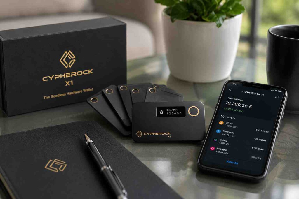 Cypherock-X1-Test-Erfahrungen-Varianten-Sicherheit-der-seedless-Cold-Wallet
