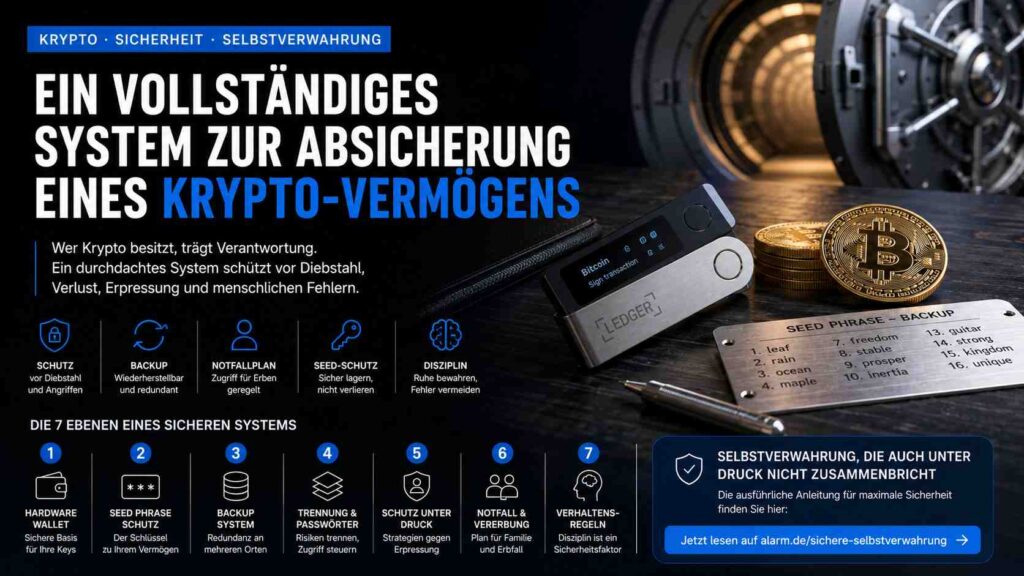 Das vollständige System zur Absicherung eines Krypto-Vermögens