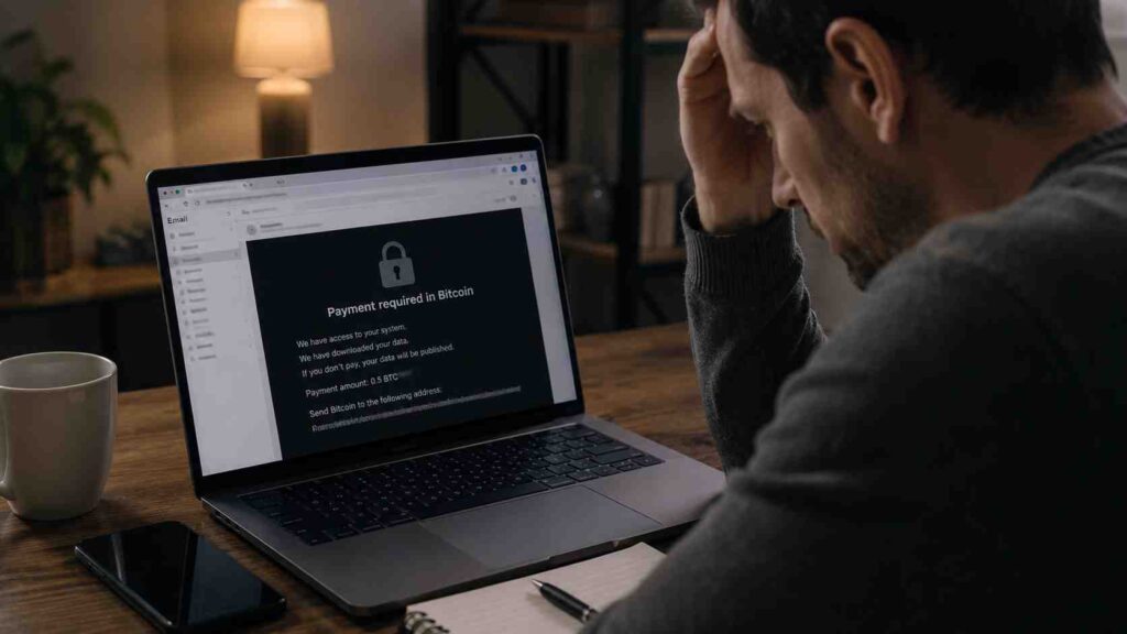 Erpressungs-Mails mit Bitcoin-Forderung – warum du nicht zahlen solltest