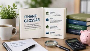 Finanz-Glossar: die wichtigsten Begriffe zu Konto, Kredit, Baufinanzierung & Kreditkarte einfach erklärt