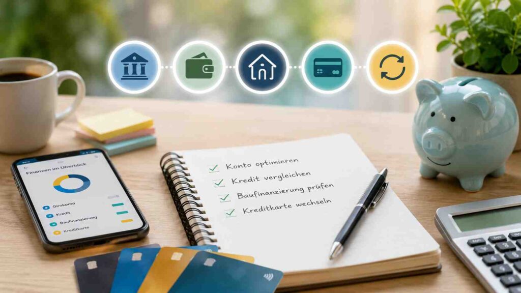 Finanztipps: Konto, Kredit, Baufinanzierung & Kreditkarte optimieren und wechseln