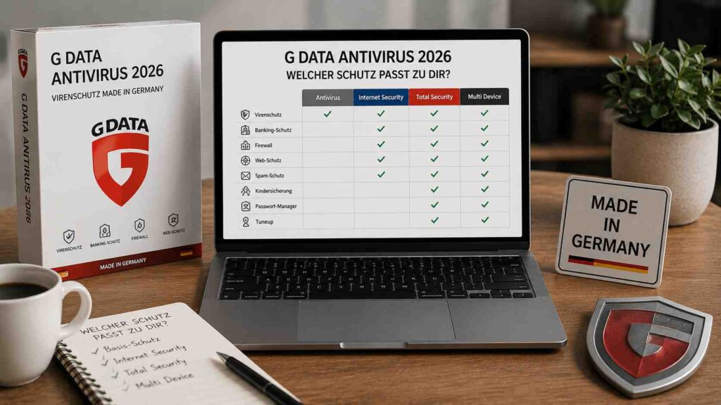 G DATA Antivirus 2026 Virenschutz Made in Germany welcher Schutz passt zu dir