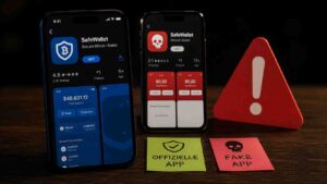 Gefälschte Wallet-App erkennen – wie Fake-Apps deine Coins stehlen