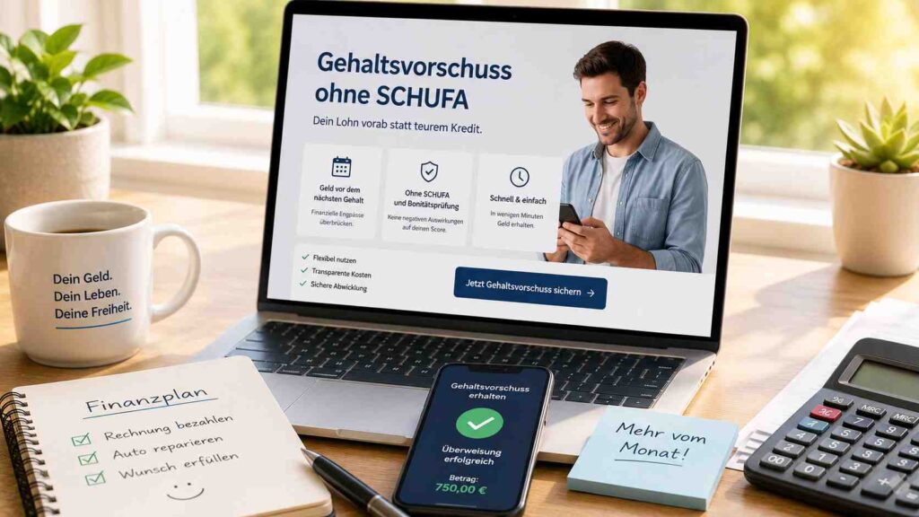 Gehaltsvorschuss ohne Schufa dein Lohn vorab statt teurem Kredit