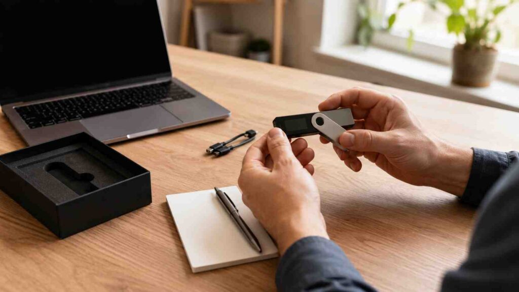 Hardware-Wallet sicher einrichten Cold Storage Schritt für Schritt in Betrieb nehmen