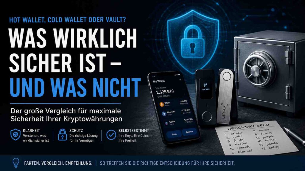 Hot Wallet Cold Wallet oder Vault