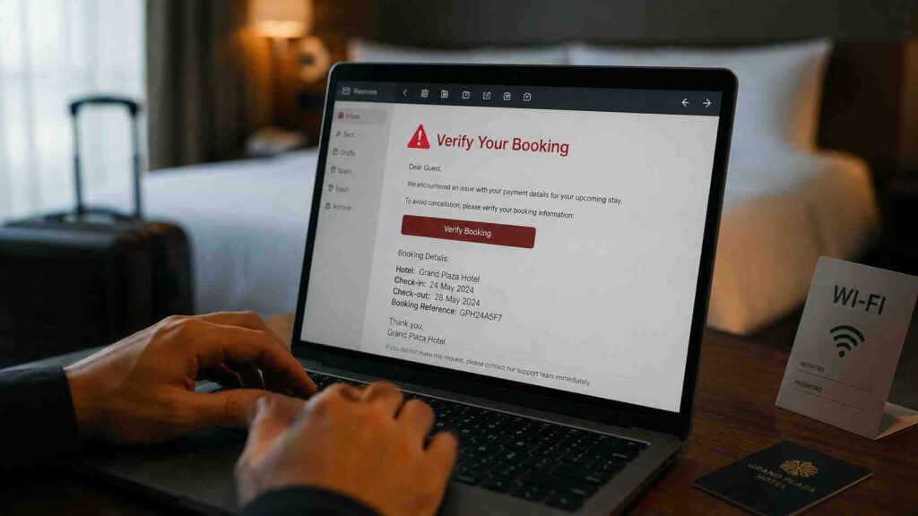 Hotel-Reservierungs-Betrug: Wenn Phishing deine echten Buchungsdaten kennt