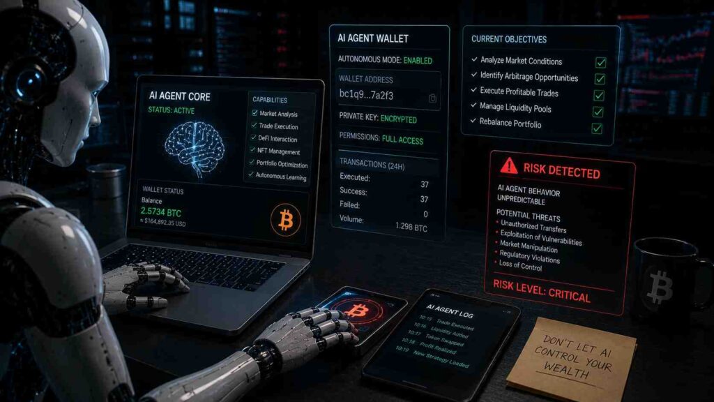 KI-Agenten mit eigener Wallet: Warum autonome KI zur größten Gefahr für dein Krypto-Vermögen werden kann