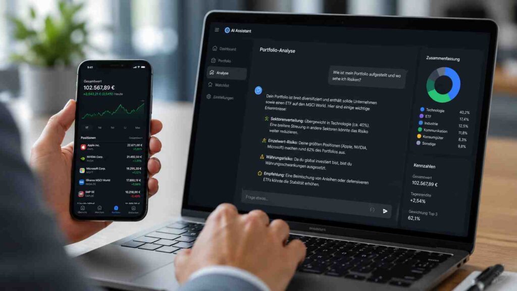 KI-Assistenten mit dem Depot verbinden Wie KI-gestützte Portfolio-Analyse funktioniert – und worauf du achten musst