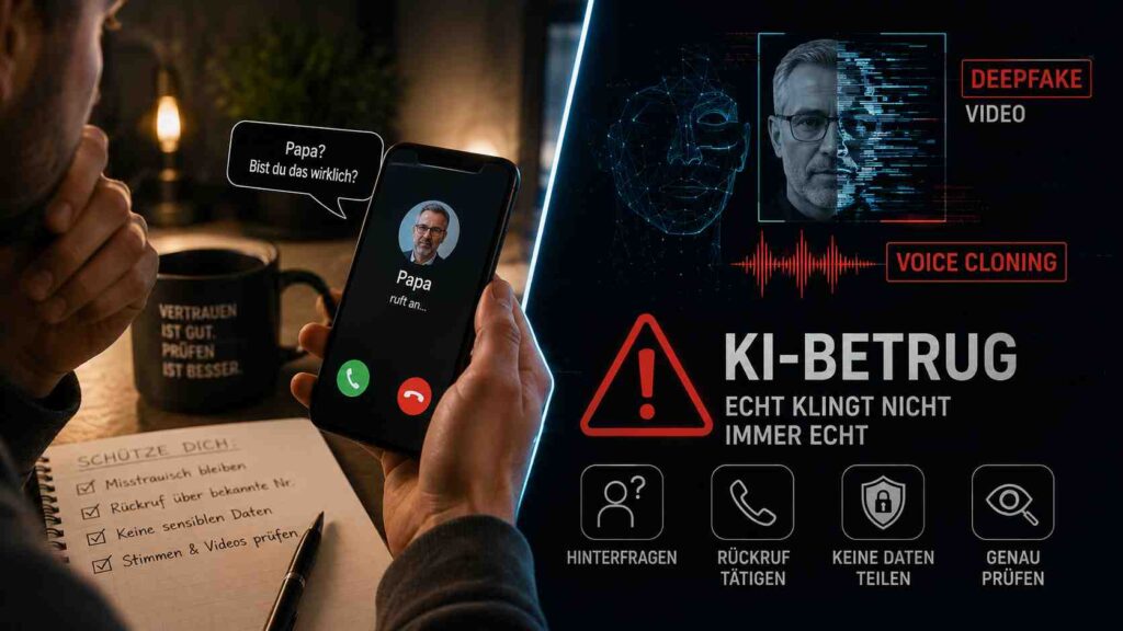 KI-Betrug geklonte Stimmen Deepfakes Betrugsmaschen explodieren und wie du dich schützt