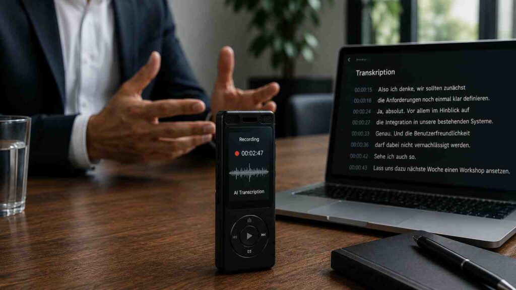 KI-Diktiergerät Recorder mit Transkription die Kaufberatung