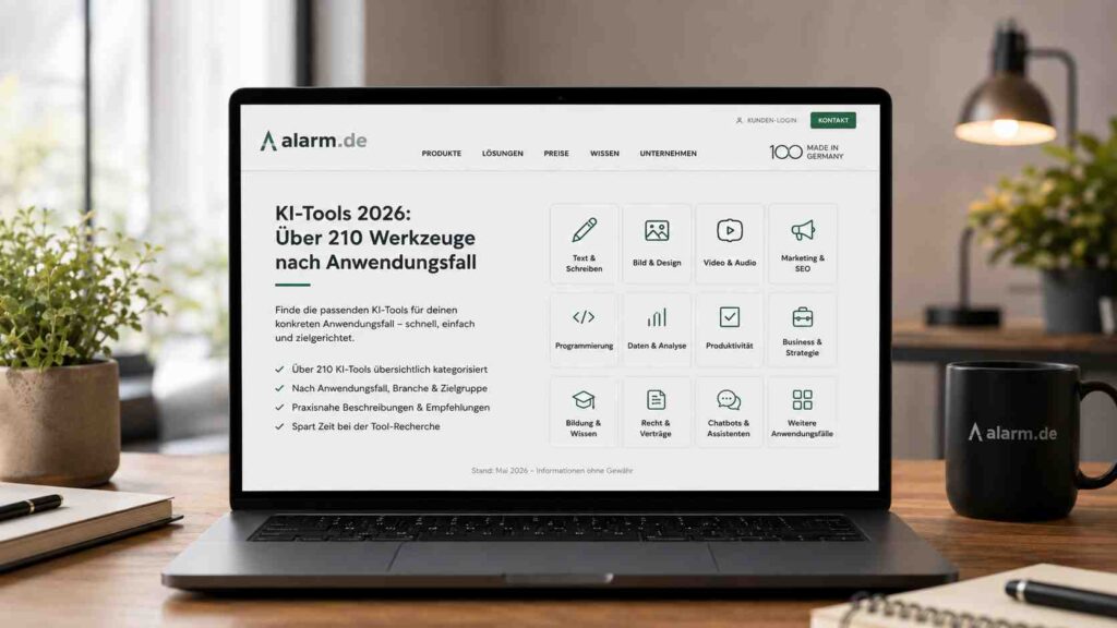 KI-Tools 2026 – über 210 Werkzeuge nach Anwendungsfall