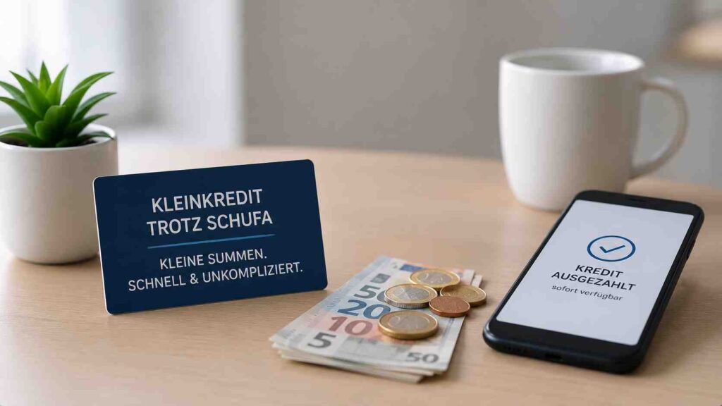 Kleinkredit trotz Schufa kleine Summen schnell und unkompliziert