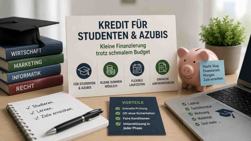 Kredit für Studenten und Azubis kleine Finanzierung trotz schmalem Budget