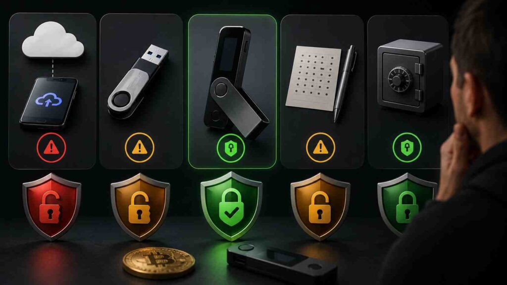 Krypto-Backup-Methoden im Vergleich: Welche schützt deine Coins wirklich