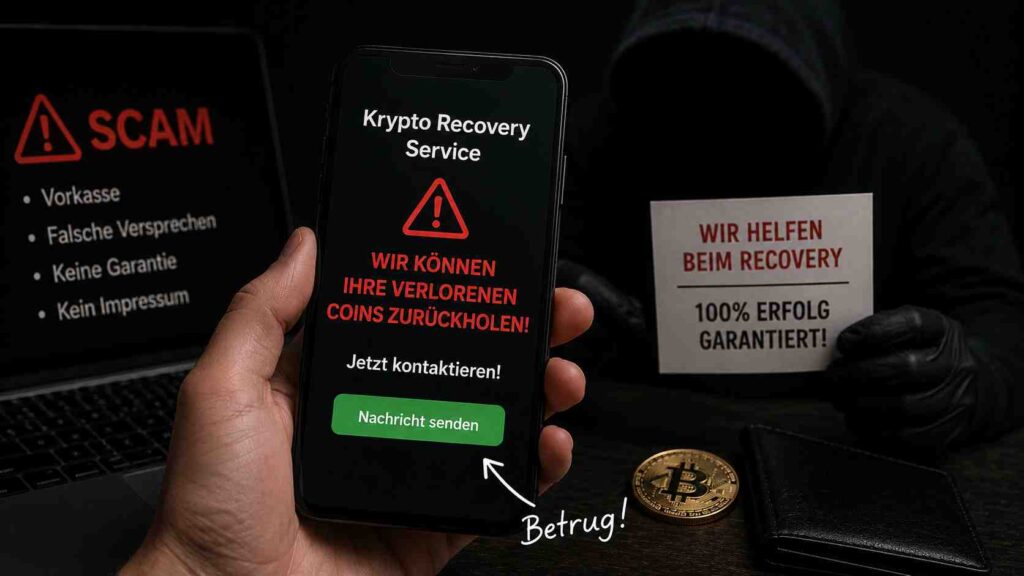 Krypto-Recovery-Scams Wenn die Rettung der zweite Betrug ist