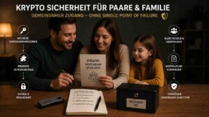 Krypto-Sicherheit für Paare und Familie: gemeinsamer Zugang ohne Single Point of Failure