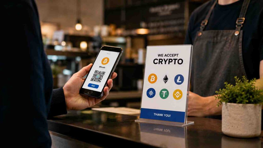 Krypto als Zahlungsmittel annehmen: was Unternehmen und Gewerbetreibende in der EU wissen sollten