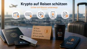 Krypto auf Reisen schützen: Sicher mit Bitcoin unterwegs