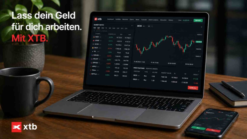 Lass dein Geld für dich arbeiten – mit XTB