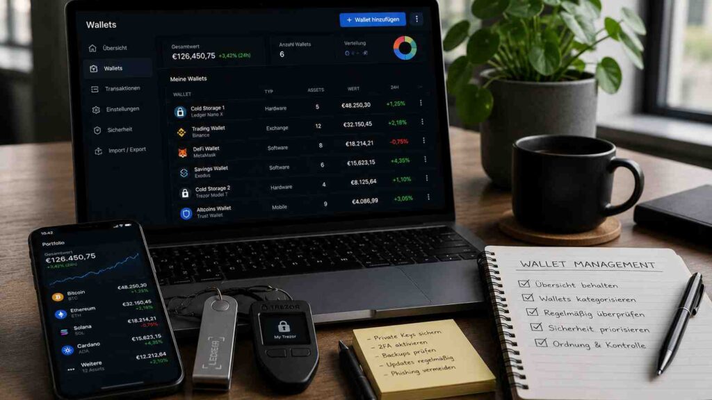 Mehrere Krypto-Wallets sicher verwalten So behältst du Ordnung und Kontrolle