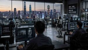 Menschen steuern die Roboter, die sie ersetzen sollen: Wie in Shenzhen gerade die Zukunft der Arbeit gebaut wird