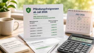 Pfändungsfreigrenzen ab Juli 2026 So viel mehr von Ihrem Gehalt bleibt jetzt geschützt