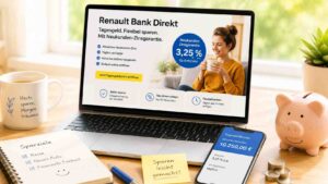 Renault Bank direkt Tagesgeld: flexibel sparen mit Neukunden-Zinsgarantie