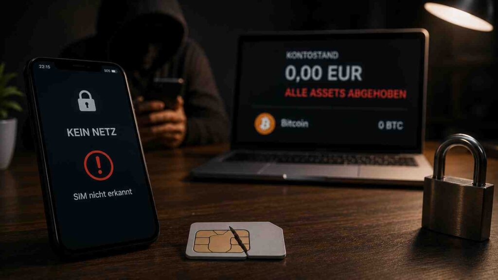 SIM-Swapping Wie Kriminelle mit deiner Handynummer Krypto-Konten leerräumen und warum SMS-Codes nicht reichen