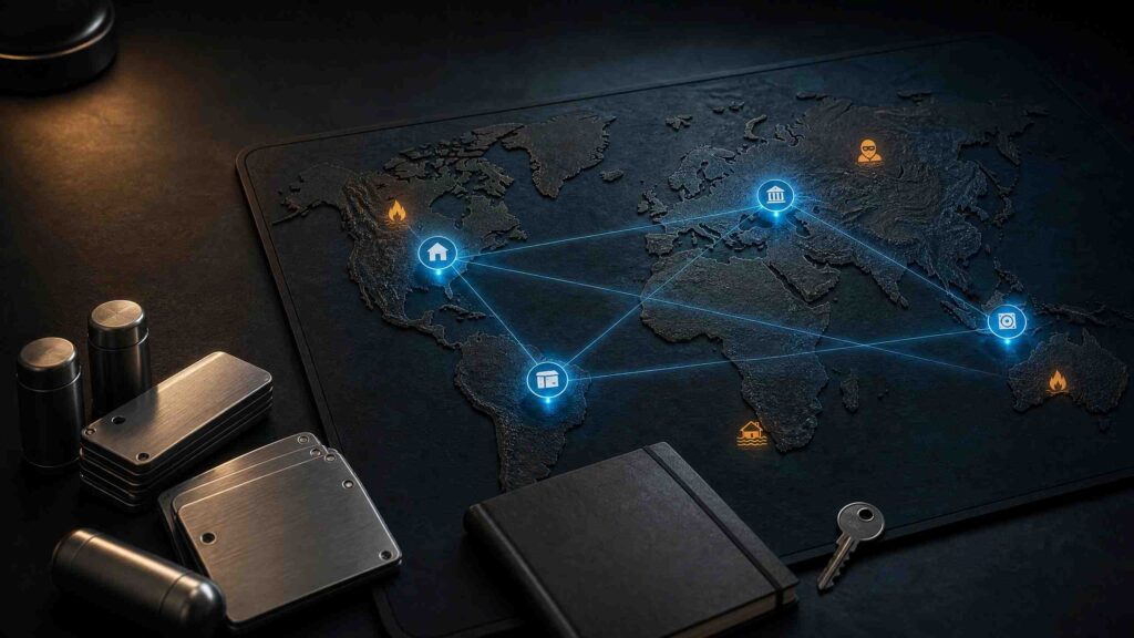 Seed-Phrase-Backups geografisch trennen: So geht's richtig