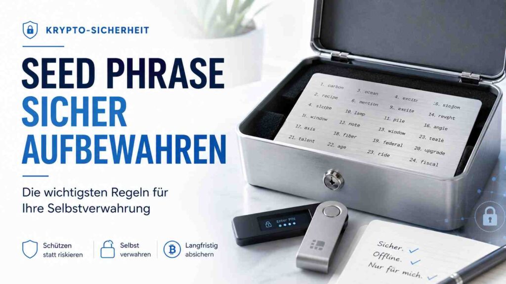 Seed Phrase sicher aufbewahren: Der wichtigste Schutz für Ihr Krypto-Vermögen