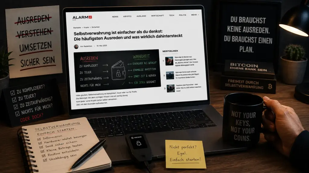 Selbstverwahrung ist einfacher als du denkst: Die häufigsten Ausreden – und was wirklich dahintersteckt