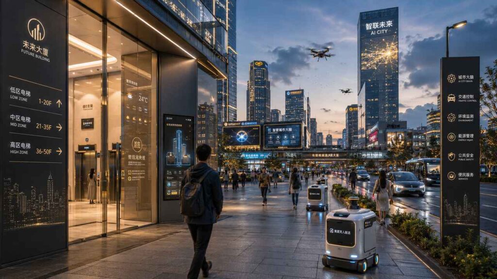 Smart Buildings Wenn Gebäude mit Robotern Aufzügen und KI-Systemen sprechen