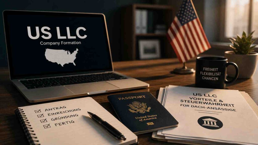 US LLC gründen mit Staatenlos: Ablauf Vorteile und die ehrliche Steuer Wahrheit für DACH-Ansässige