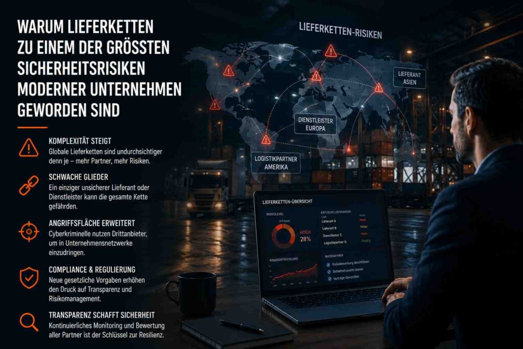 Warum Lieferketten zu einem der größten Sicherheitsrisiken moderner Unternehmen geworden sind