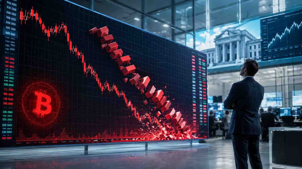 Warum stürzt Bitcoin ab Liquidations-Kaskaden und der Fed-Einfluss verständlich erklärt
