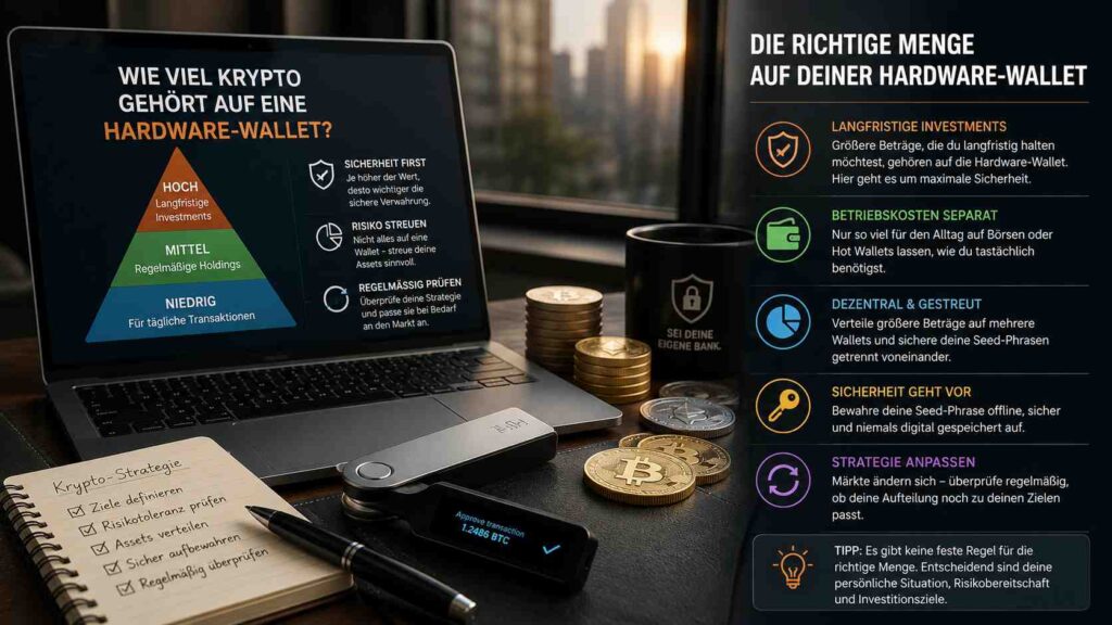 Wie viel Krypto gehört auf eine Hardware-Wallet