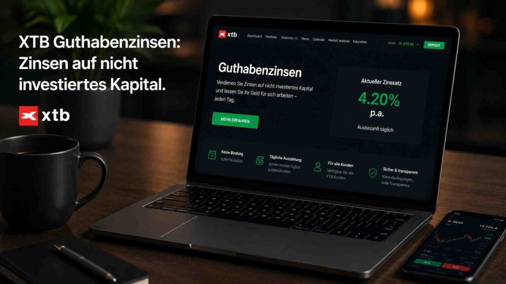 XTB Guthabenzinsen: Zinsen auf nicht investiertes Kapital