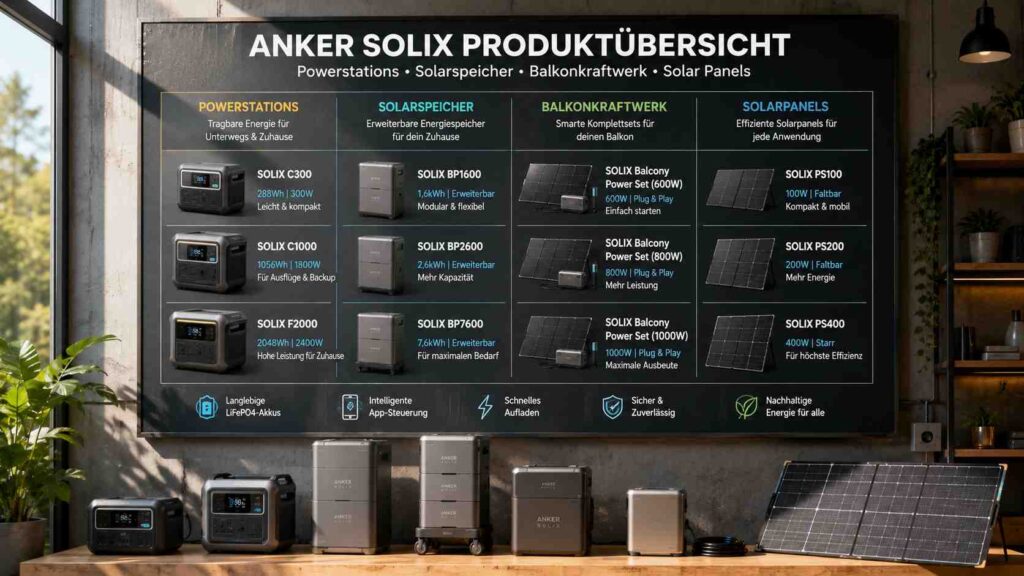 Anker SOLIX – die große Produktübersicht