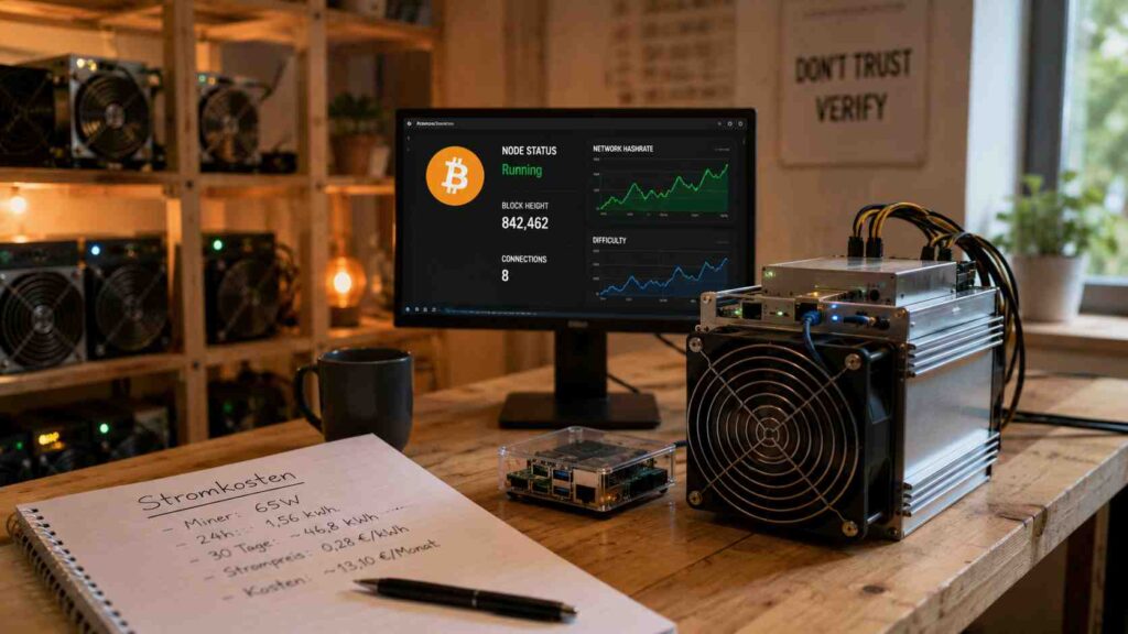 Bitcoin-Node und Miner für zuhause: was die Geräte leisten und welches du wirklich brauchst